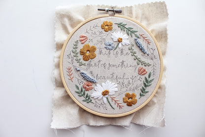 Wildflower Hand Embroidery Kit | Beginner-Friendly DIY Craft