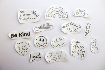 Kids Stick & Stitch Embroidery Patches | 14 Designs