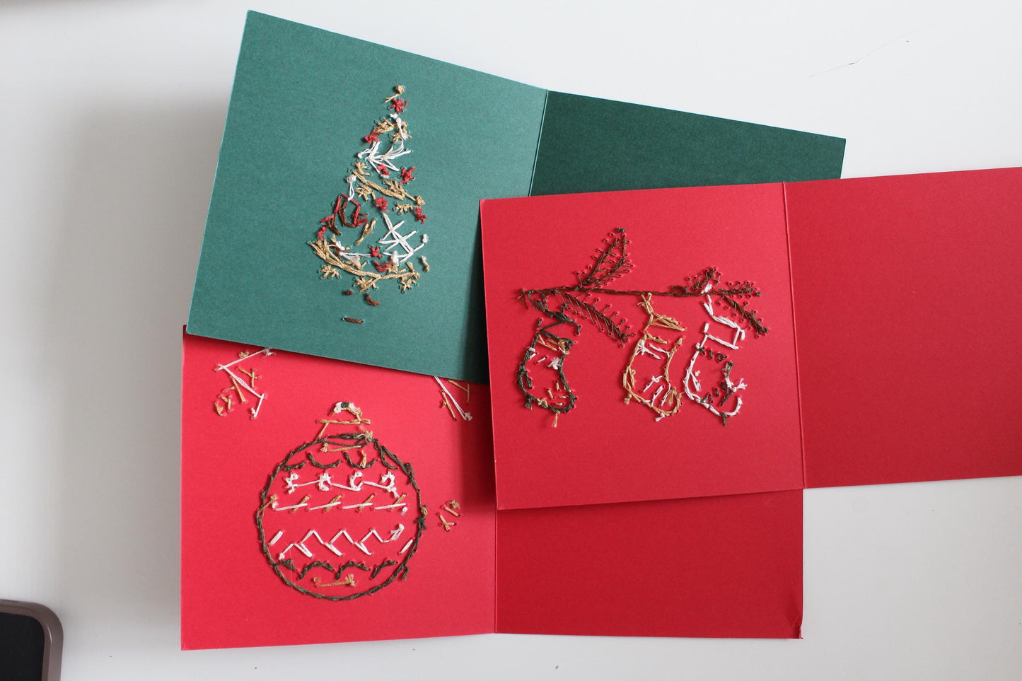 PDF Download Traditional Christmas Card Embroidery Pattern