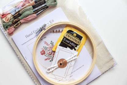 Floral Bouquet Hand Embroidery Kit | Beginner-Friendly DIY Craft