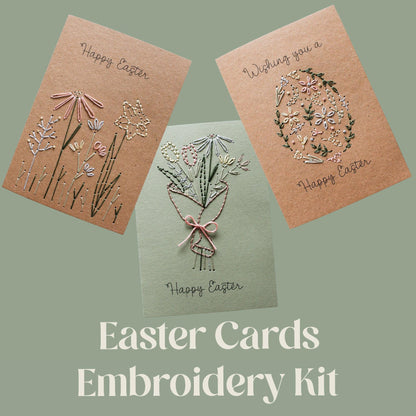 Easter Cards Hand Embroidery Kit | Beginner-Friendly DIY Craft
